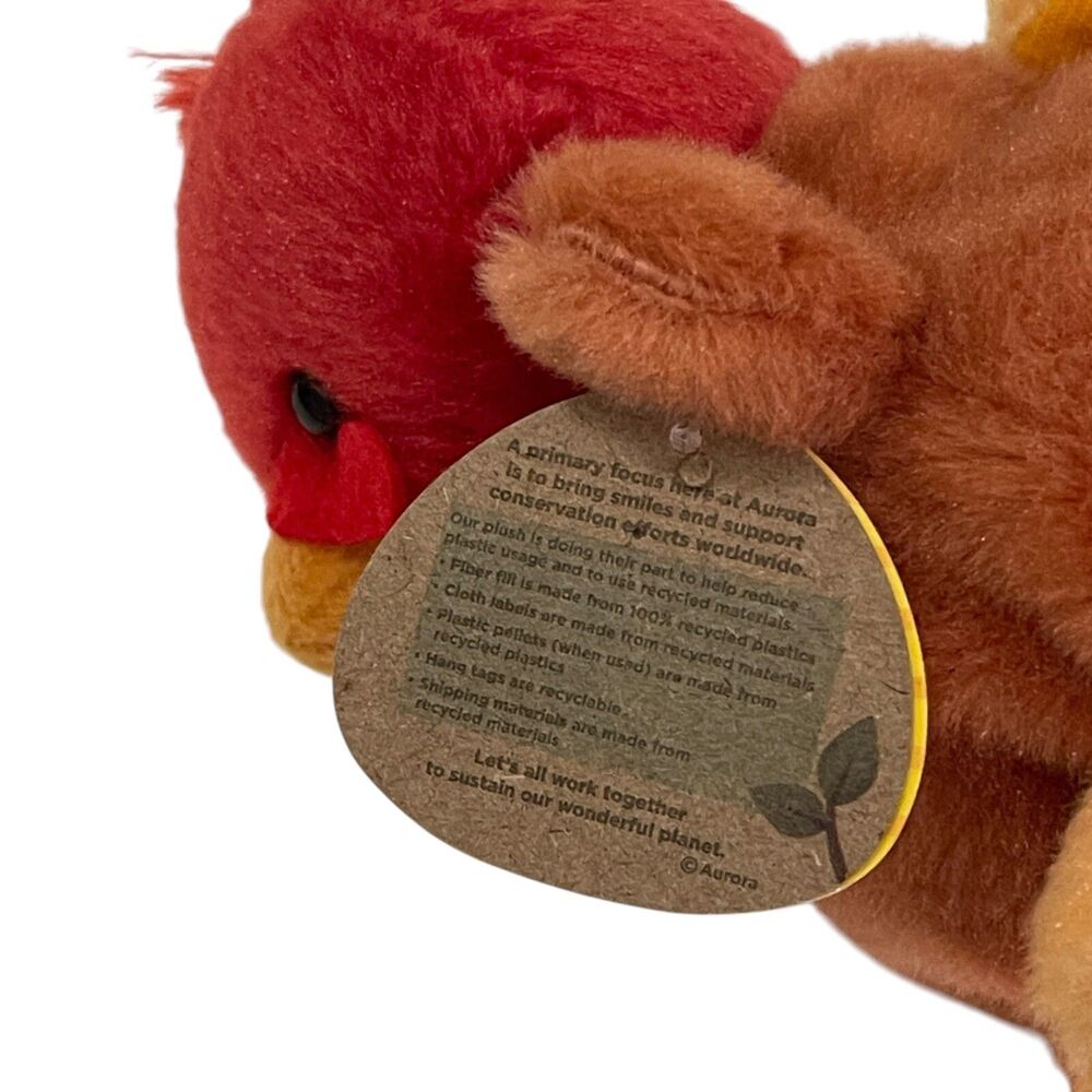 Aurora World Palm Pals Aspen Turkey Bean Bag Plush NWT 5" #1-068 - Picture 5 of 8